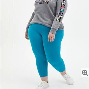 CROP PREMIUM LEGGING - TEAL